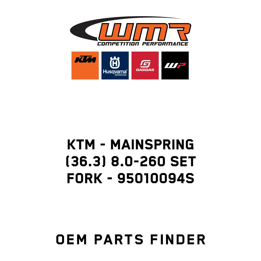 KTM - Mainspring (36.3) 8.0-260 Set fork - 95010094S