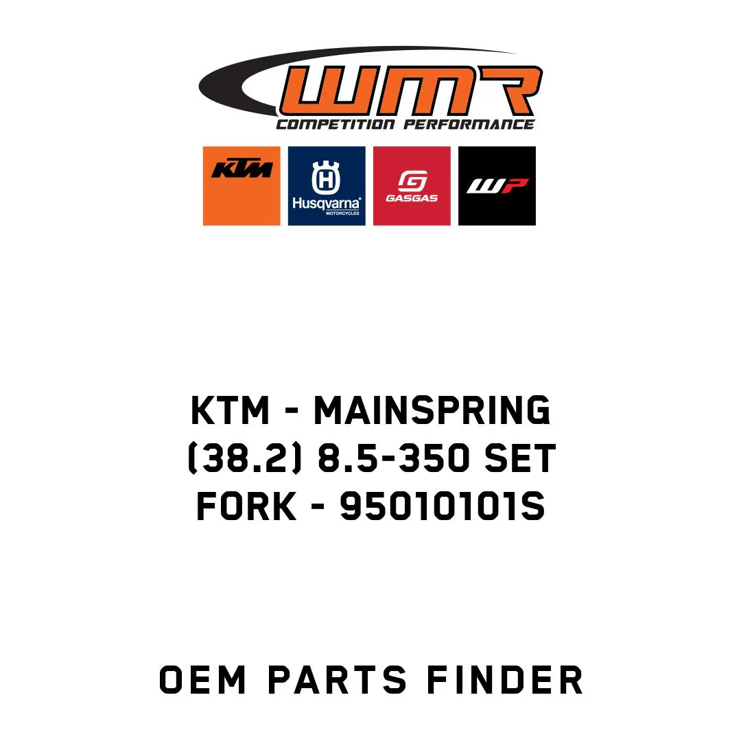 KTM - mainspring (38.2) 8.5-350 set fork - 95010101S