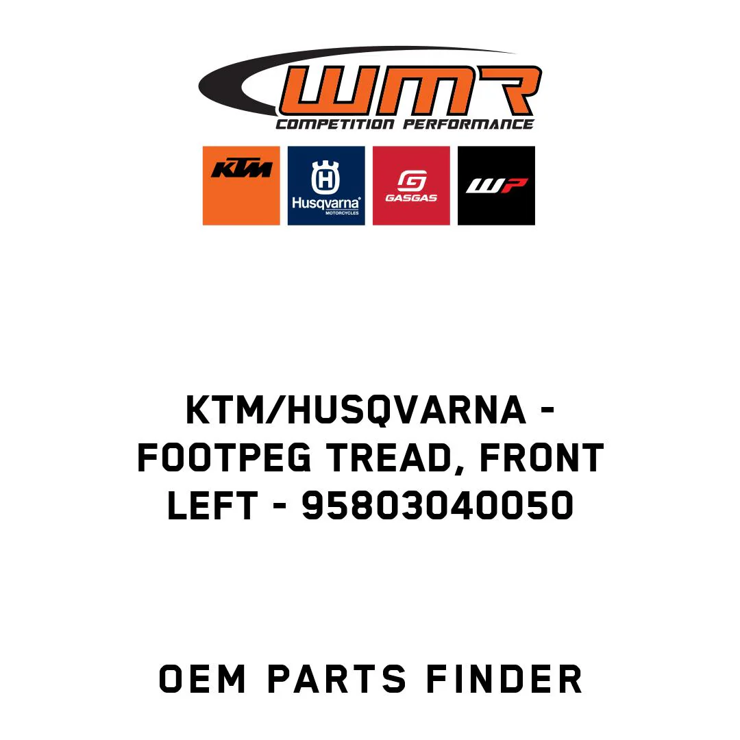 KTM/Husqvarna - Footpeg tread, front left - 95803040050