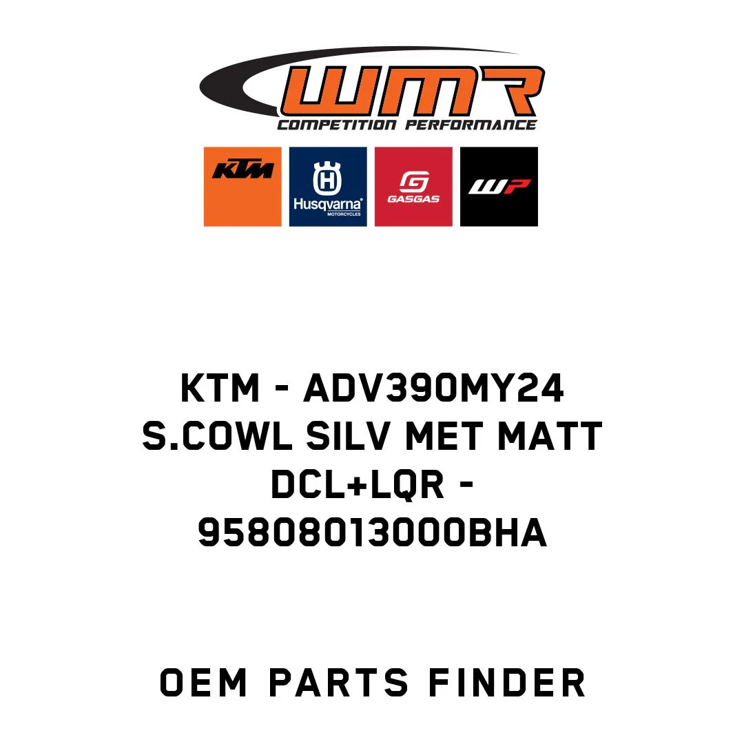 KTM - ADV390MY24 S.COWL SILV MET MATT DCL+LQR - 95808013000BHA