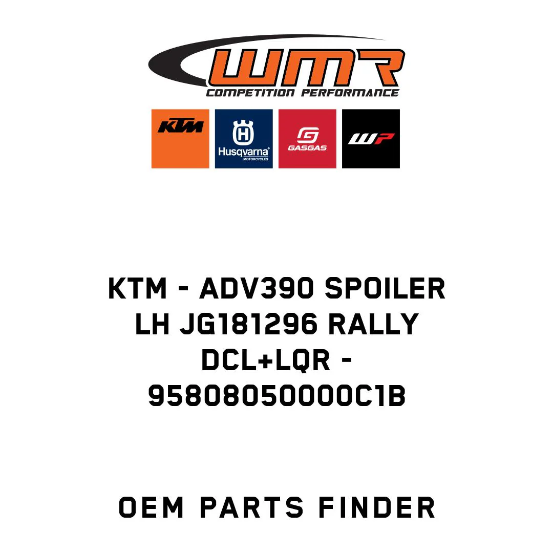 KTM - ADV390 SPOILER LH JG181296 RALLY DCL+LQR - 95808050000C1B