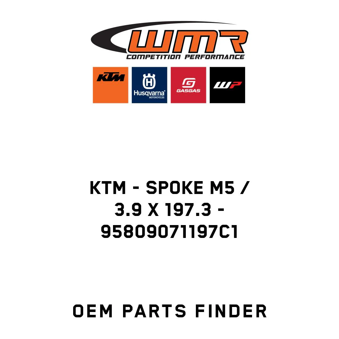 KTM - Spoke M5 / 3.9 x 197.3 - 95809071197C1