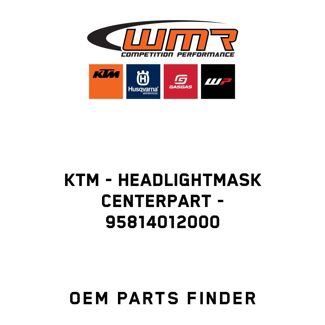 KTM - Headlightmask centerpart - 95814012000