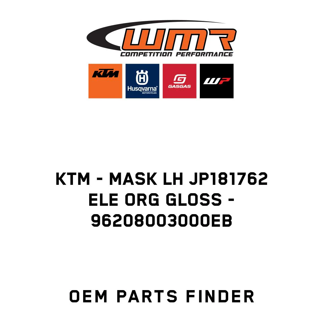 KTM - MASK LH JP181762 ELE ORG GLOSS - 96208003000EB