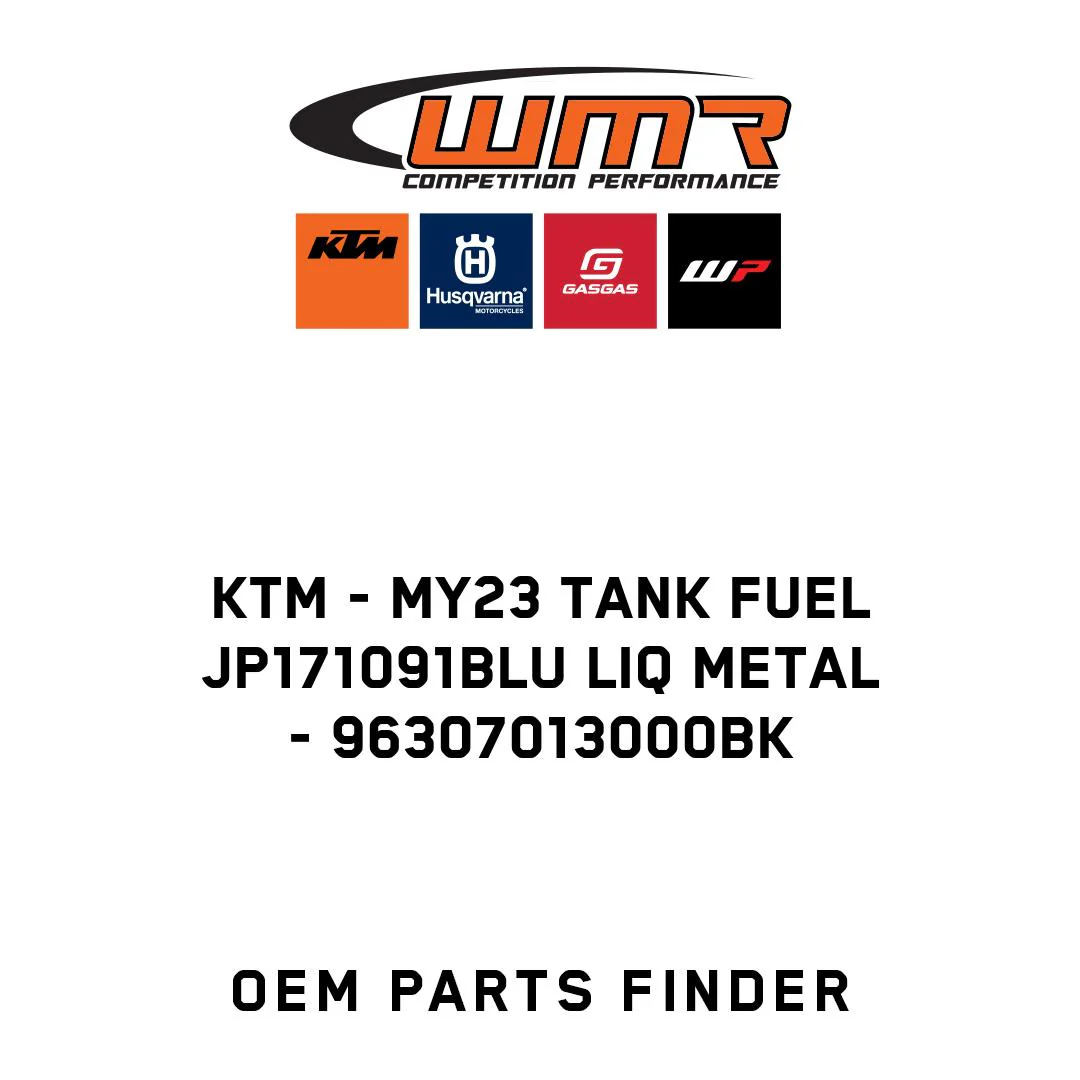 KTM - MY23 TANK FUEL JP171091BLU LIQ METAL - 96307013000BK