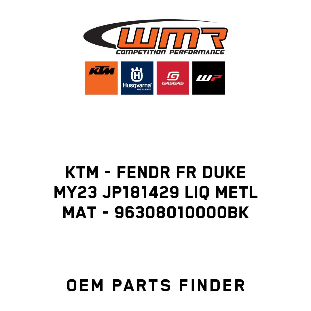 KTM - FENDR FR DUKE MY23 JP181429 LIQ METL MAT - 96308010000BK