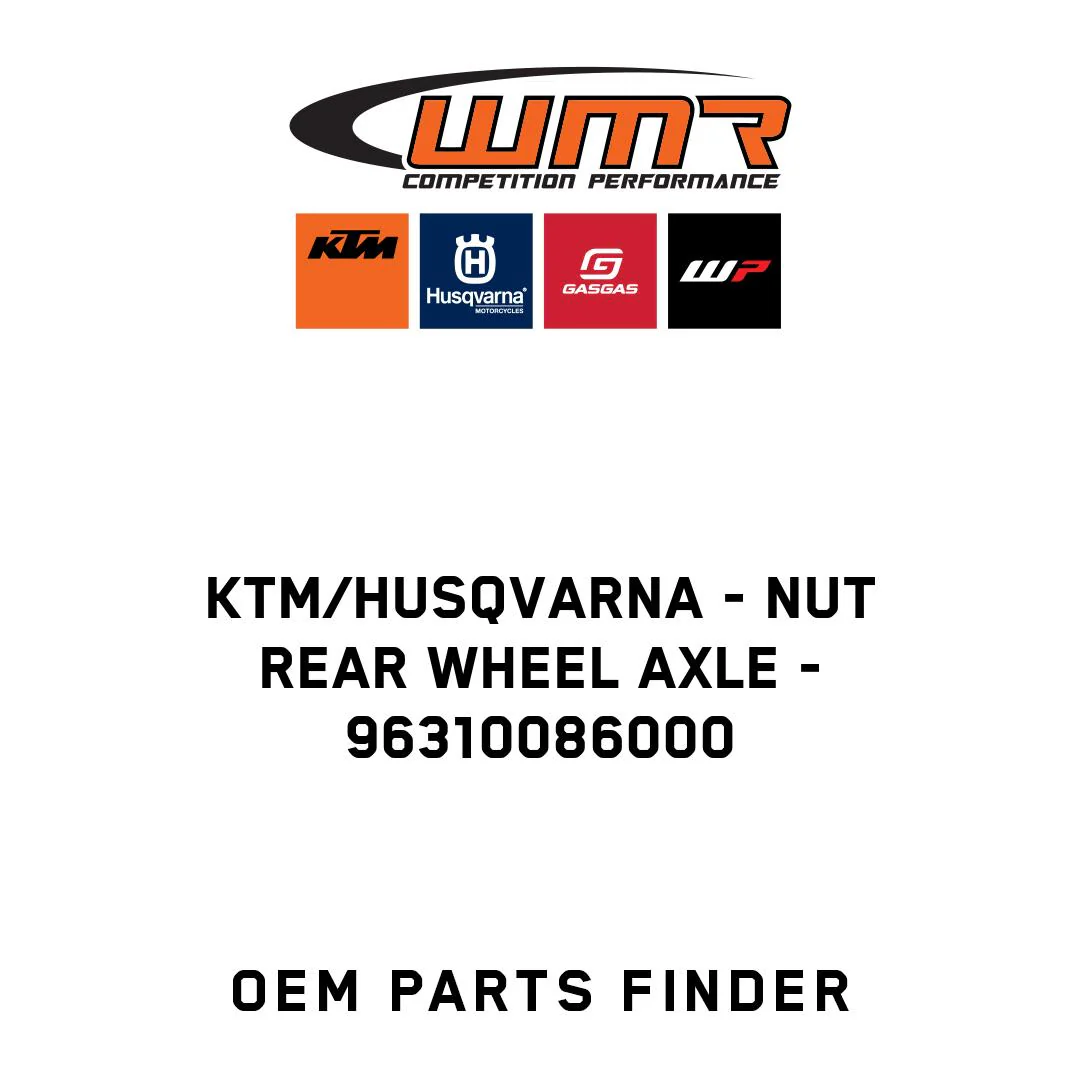 KTM/Husqvarna - nut rear wheel axle - 96310086000