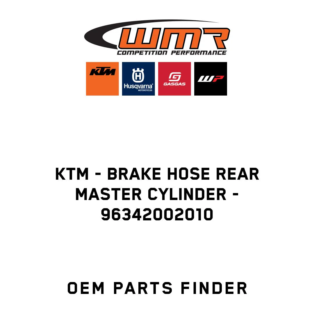 KTM - Brake Hose Rear Master Cylinder - 96342002010