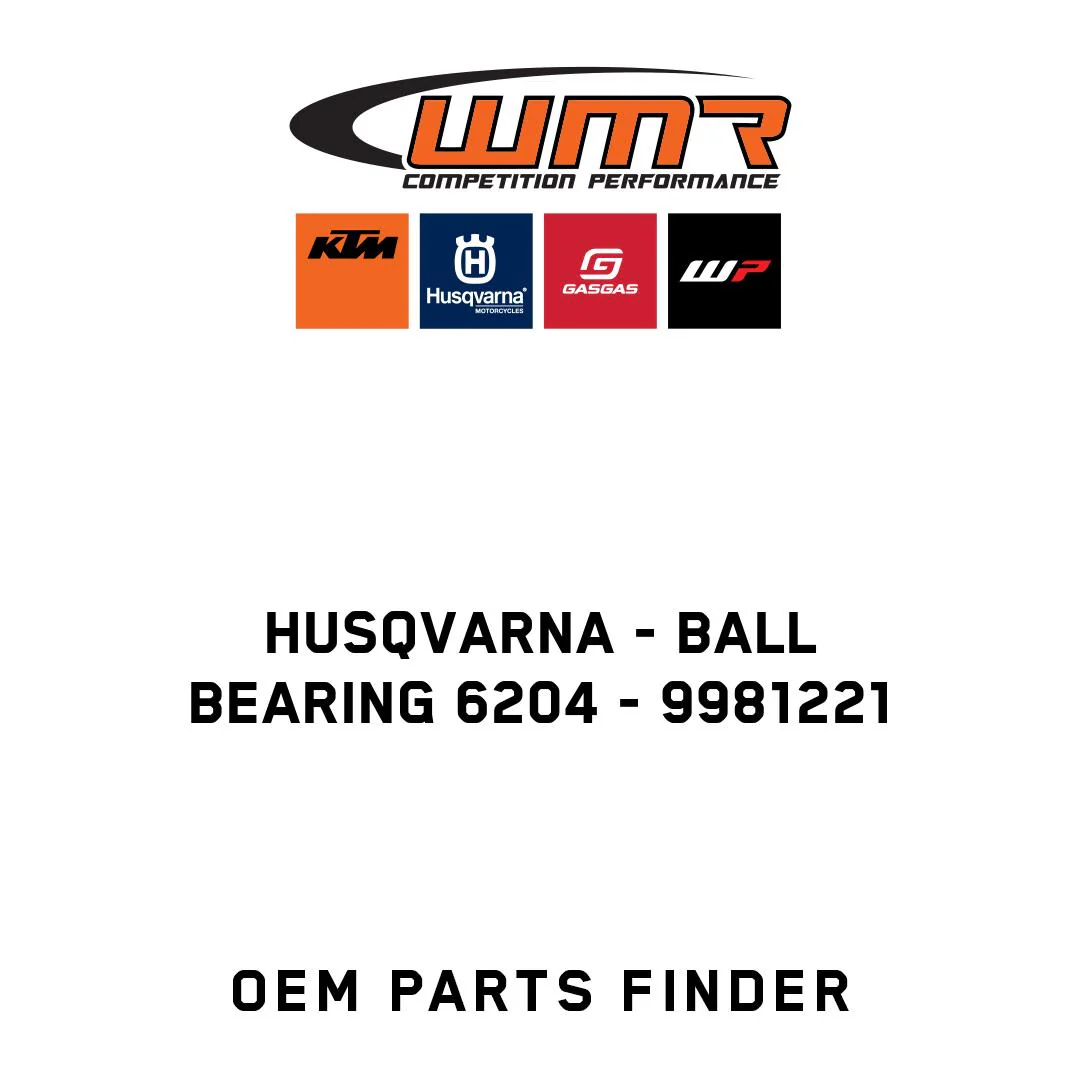 Husqvarna - BALL BEARING 6204 - 9981221