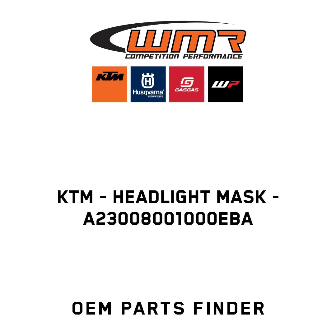 KTM - headlight mask - A23008001000EBA