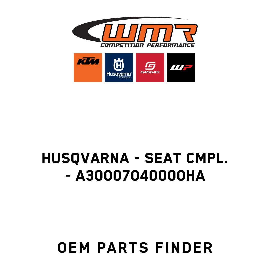 Husqvarna - Seat cmpl. - A30007040000HA