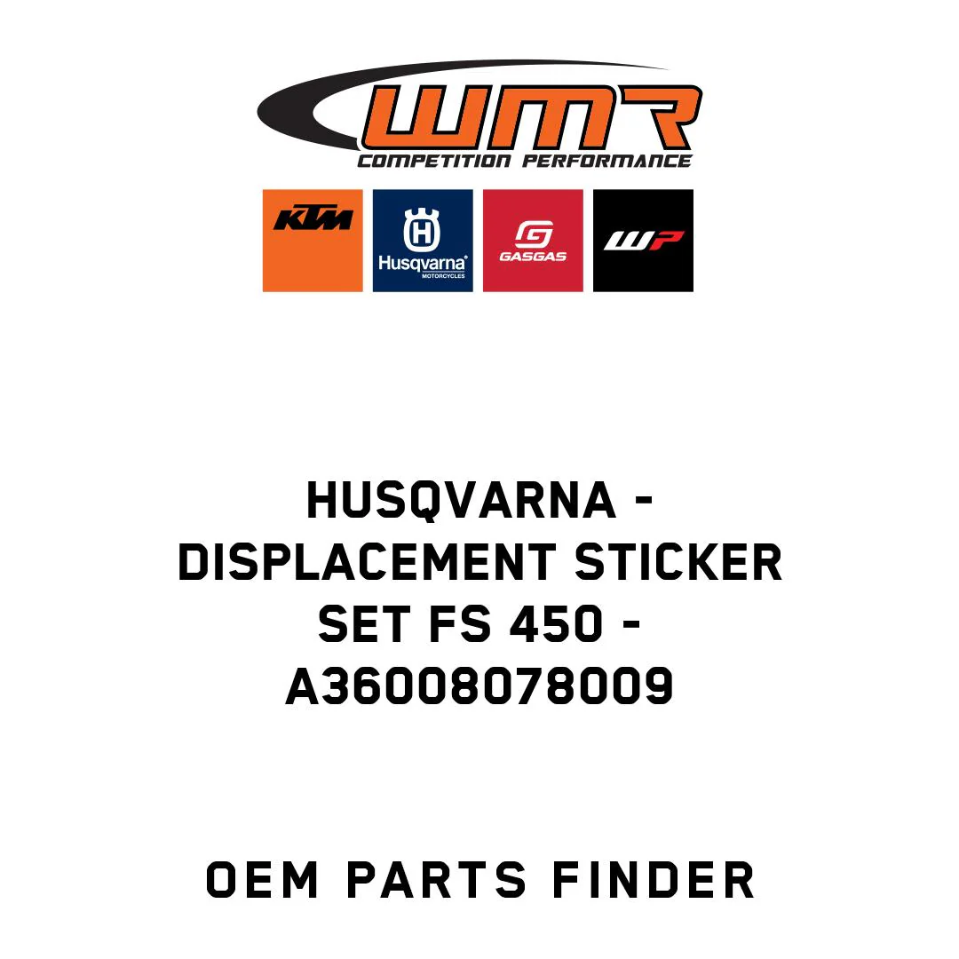 Husqvarna - Displacement sticker set FS 450 - A36008078009