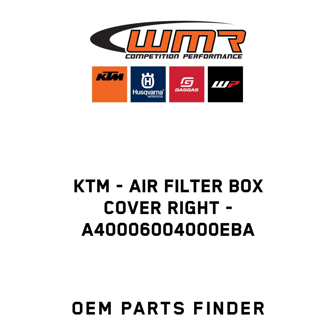 KTM - Air filter box cover right - A40006004000EBA