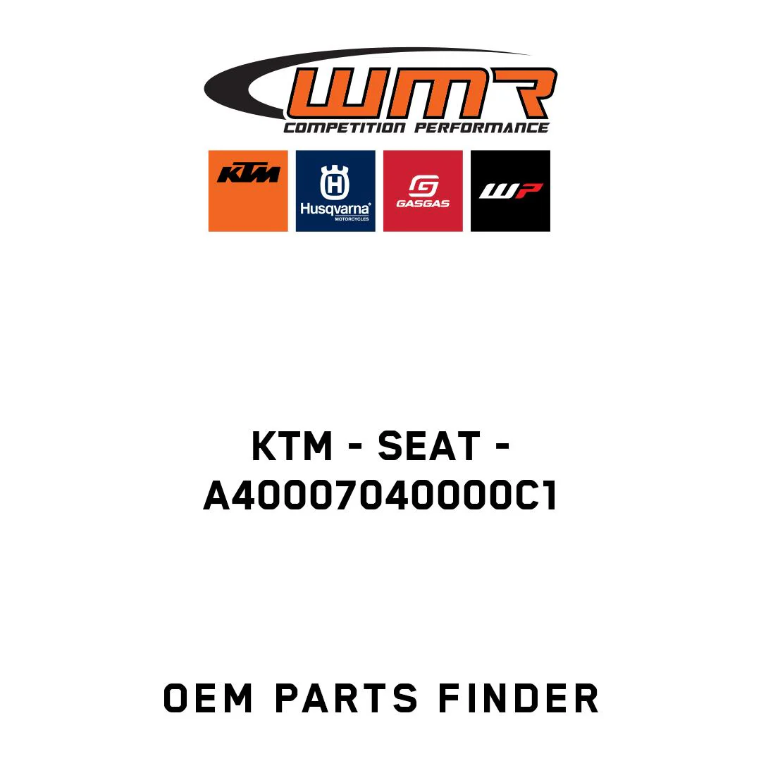KTM - Seat - A40007040000C1