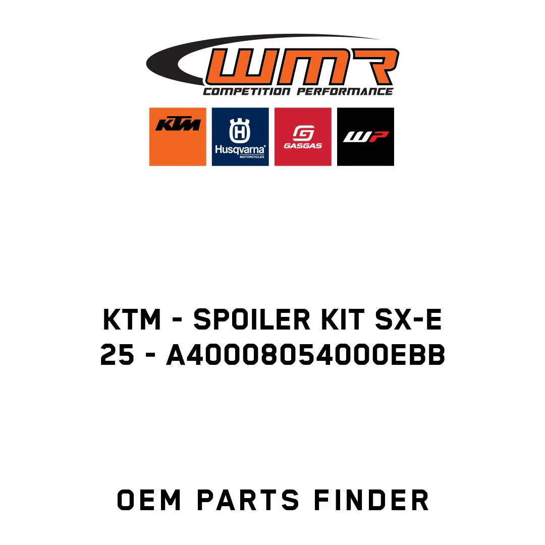 KTM - Spoiler kit SX-E 25 - A40008054000EBB