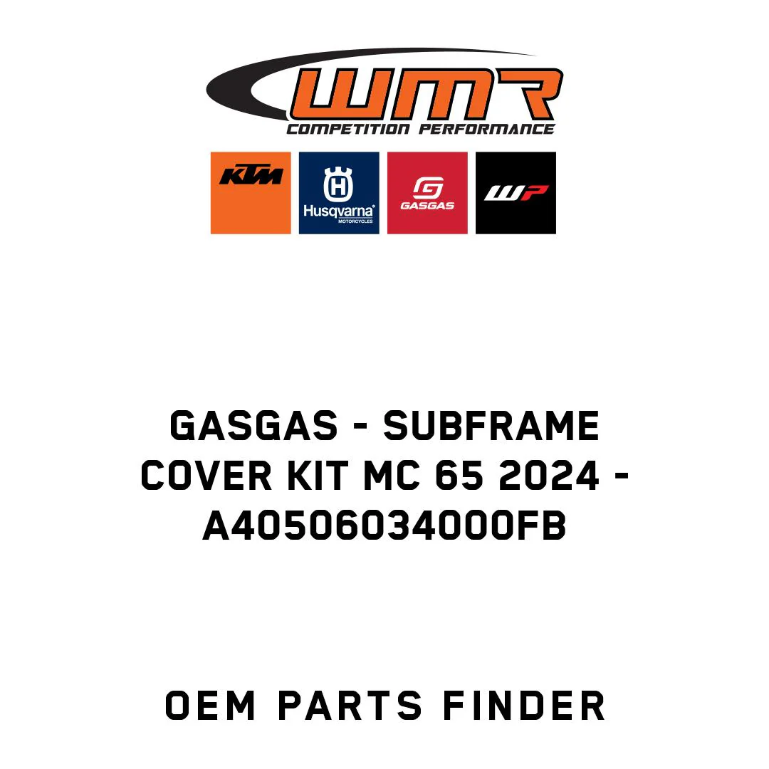 GASGAS - Subframe Cover kit MC 65 2024 - A40506034000FB