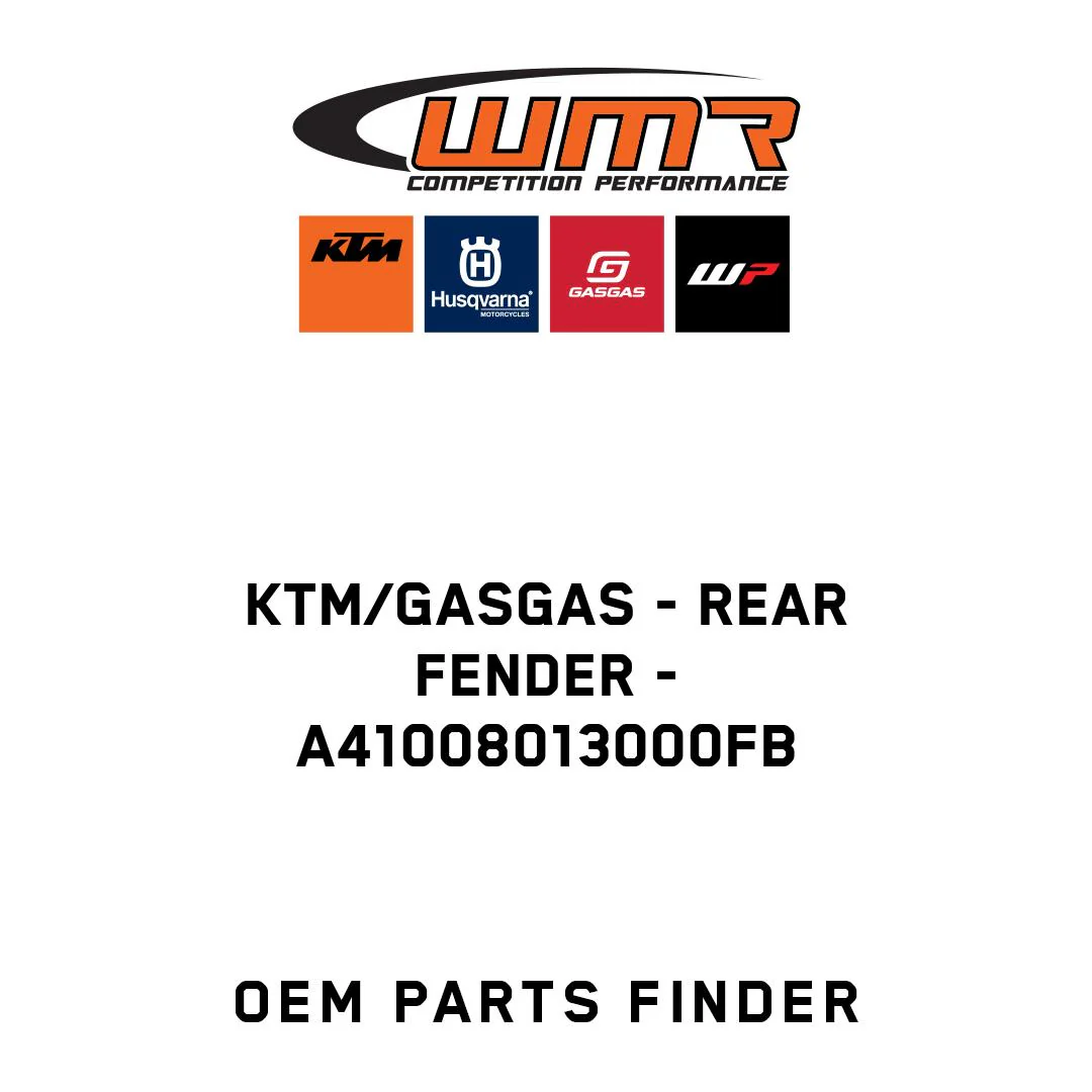 KTM/GASGAS - rear fender - A41008013000FB
