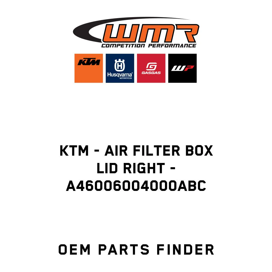 KTM - Air filter box lid right - A46006004000ABC