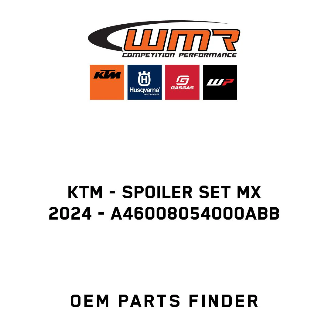 KTM - Spoiler set MX 2024 - A46008054000ABB