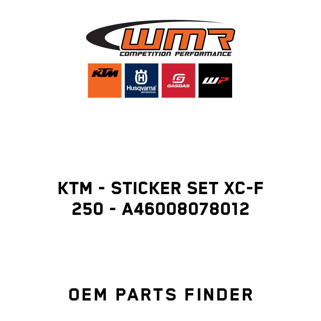 KTM - Sticker set XC-F 250 - A46008078012