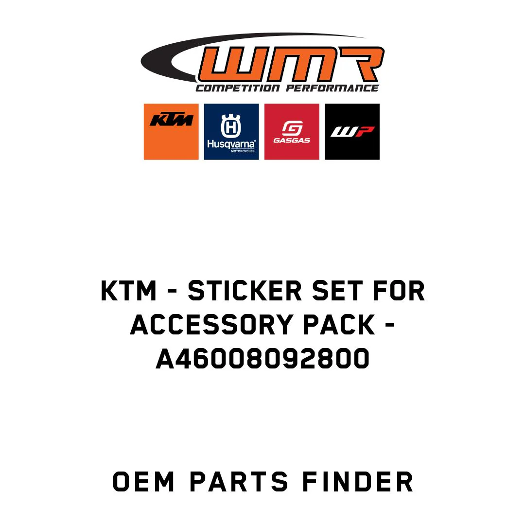KTM - Sticker set for accessory pack - A46008092800