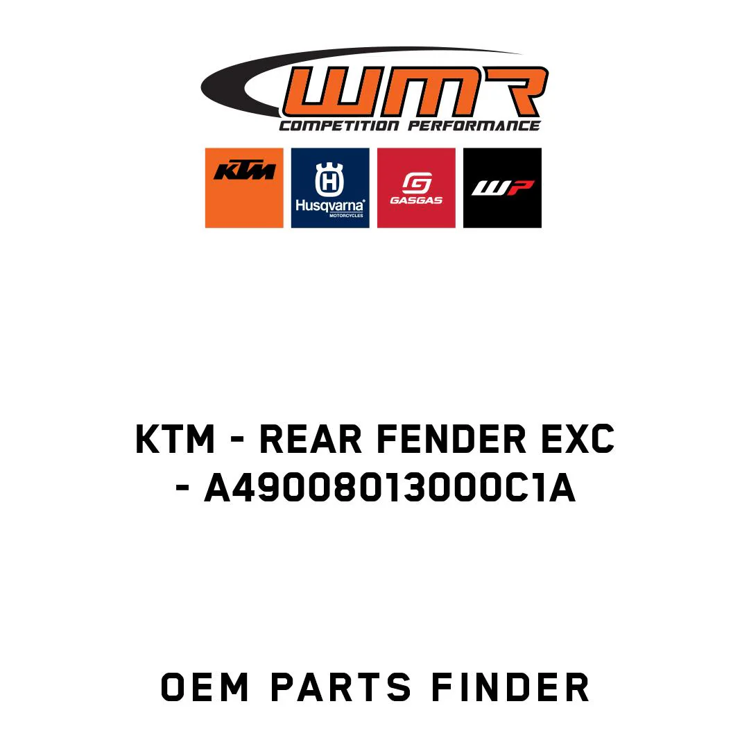 KTM - Rear fender EXC - A49008013000C1A