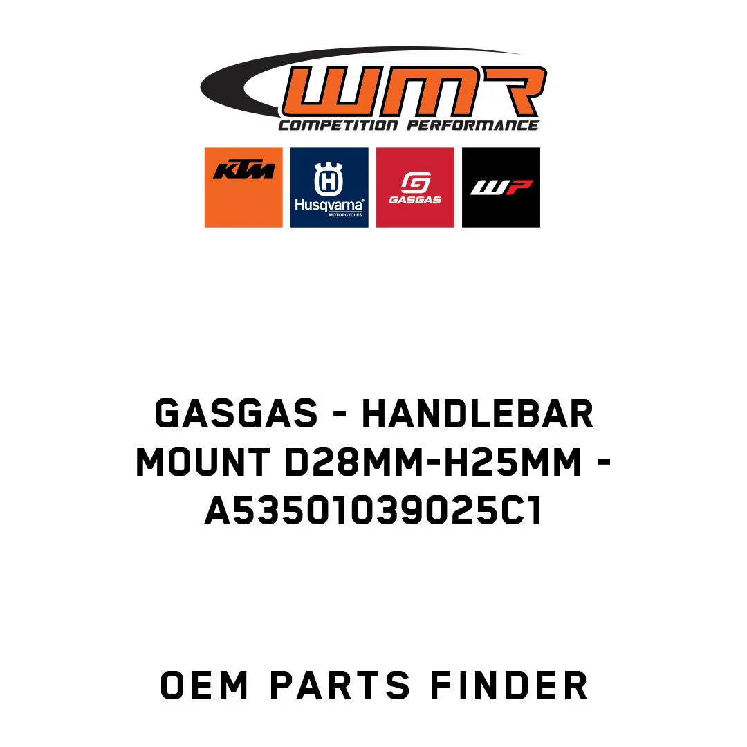 GASGAS - Handlebar mount D28mm-H25mm - A53501039025C1