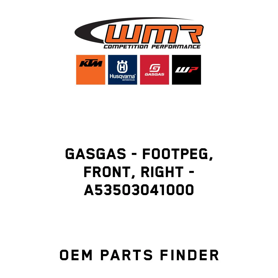 GASGAS - Footpeg, front, right - A53503041000