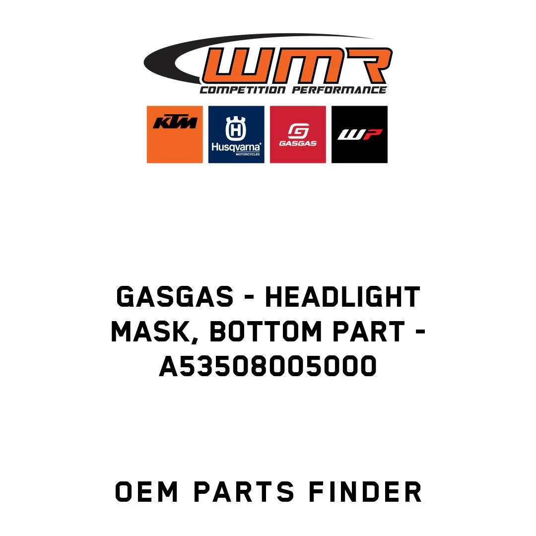 GASGAS - Headlight mask, bottom part - A53508005000