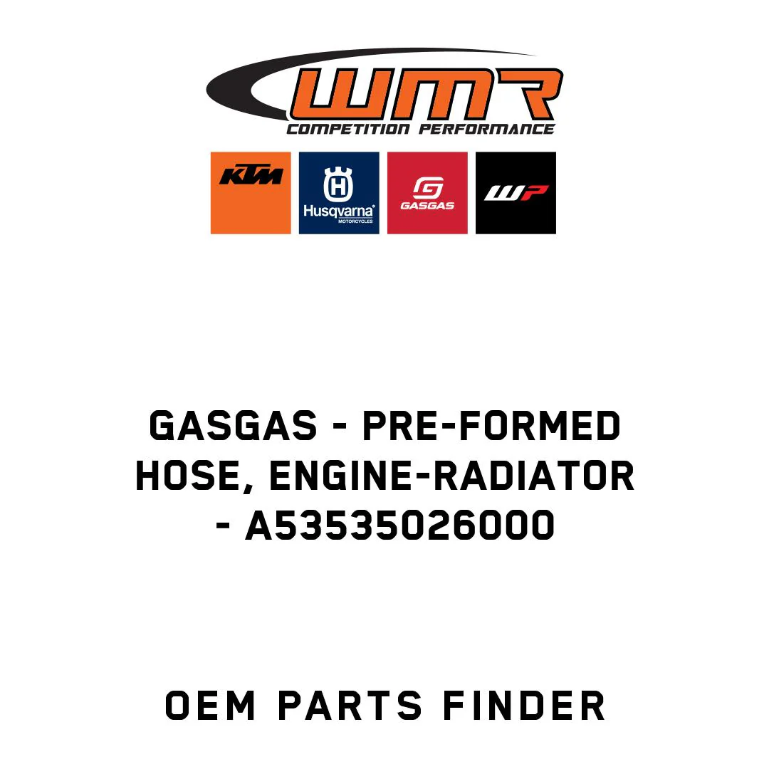 GASGAS - Pre-formed hose, engine-radiator - A53535026000