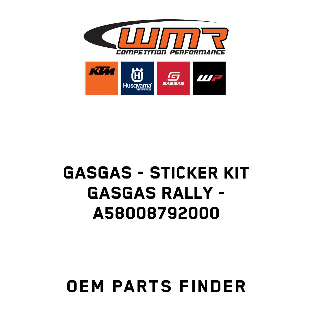 GASGAS - Sticker kit GASGAS Rally - A58008792000