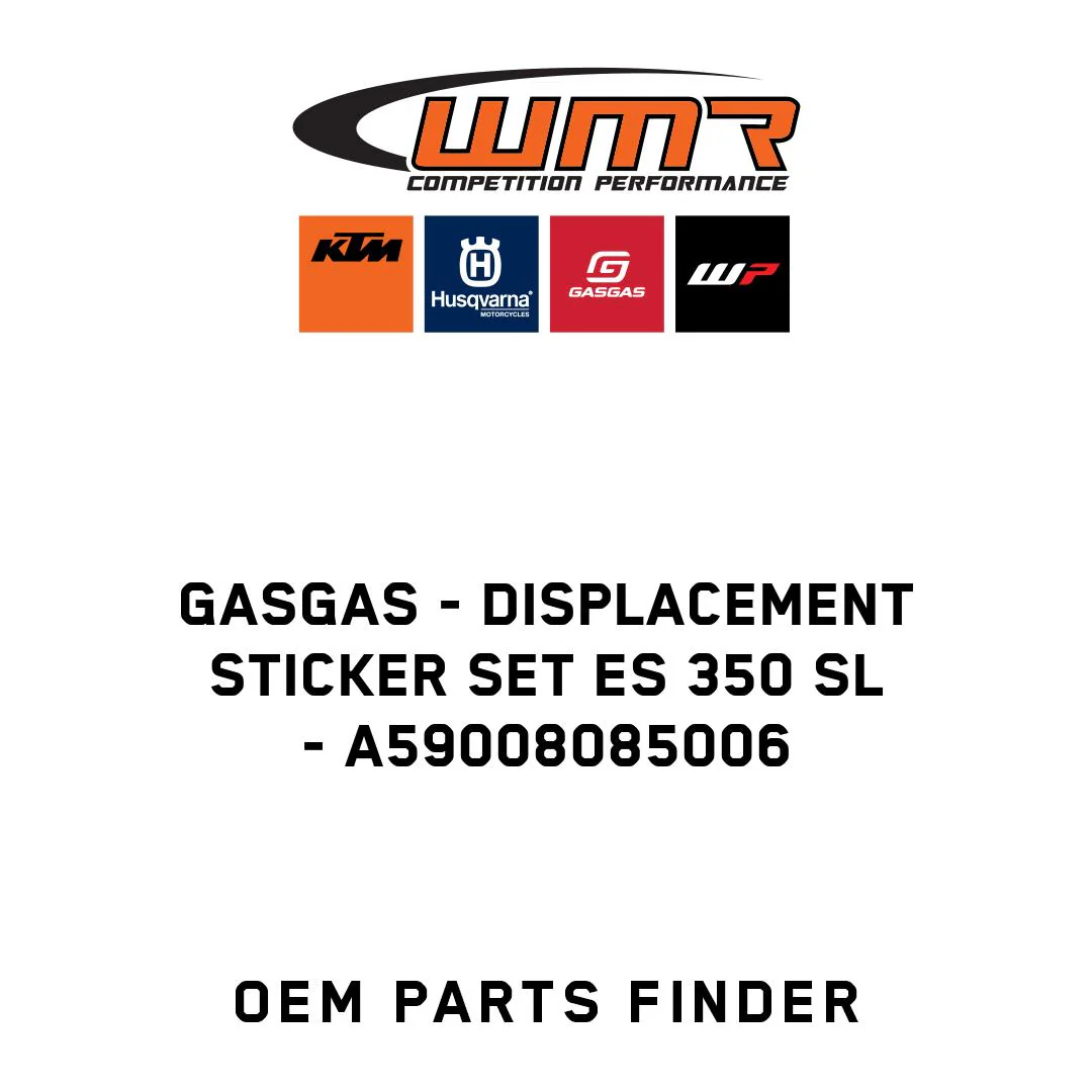 GASGAS - Displacement sticker set ES 350 SL - A59008085006