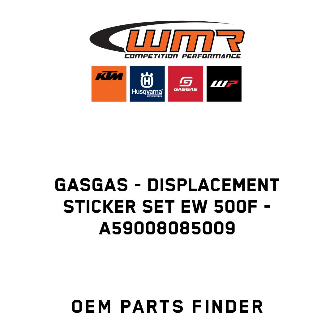 GASGAS - Displacement sticker set EW 500F - A59008085009