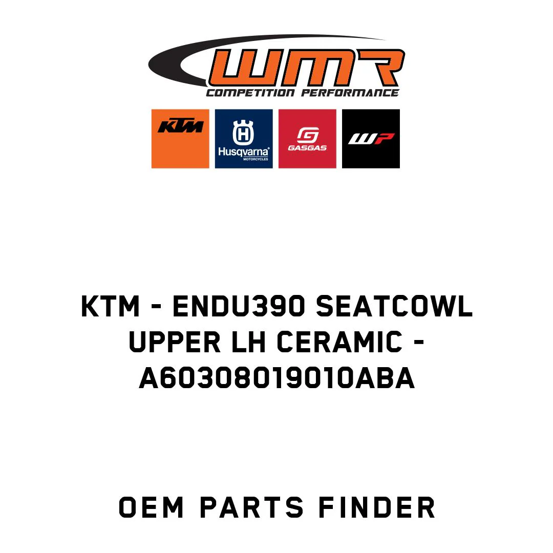 KTM - ENDU390 seatcowl upper LH ceramic - A60308019010ABA