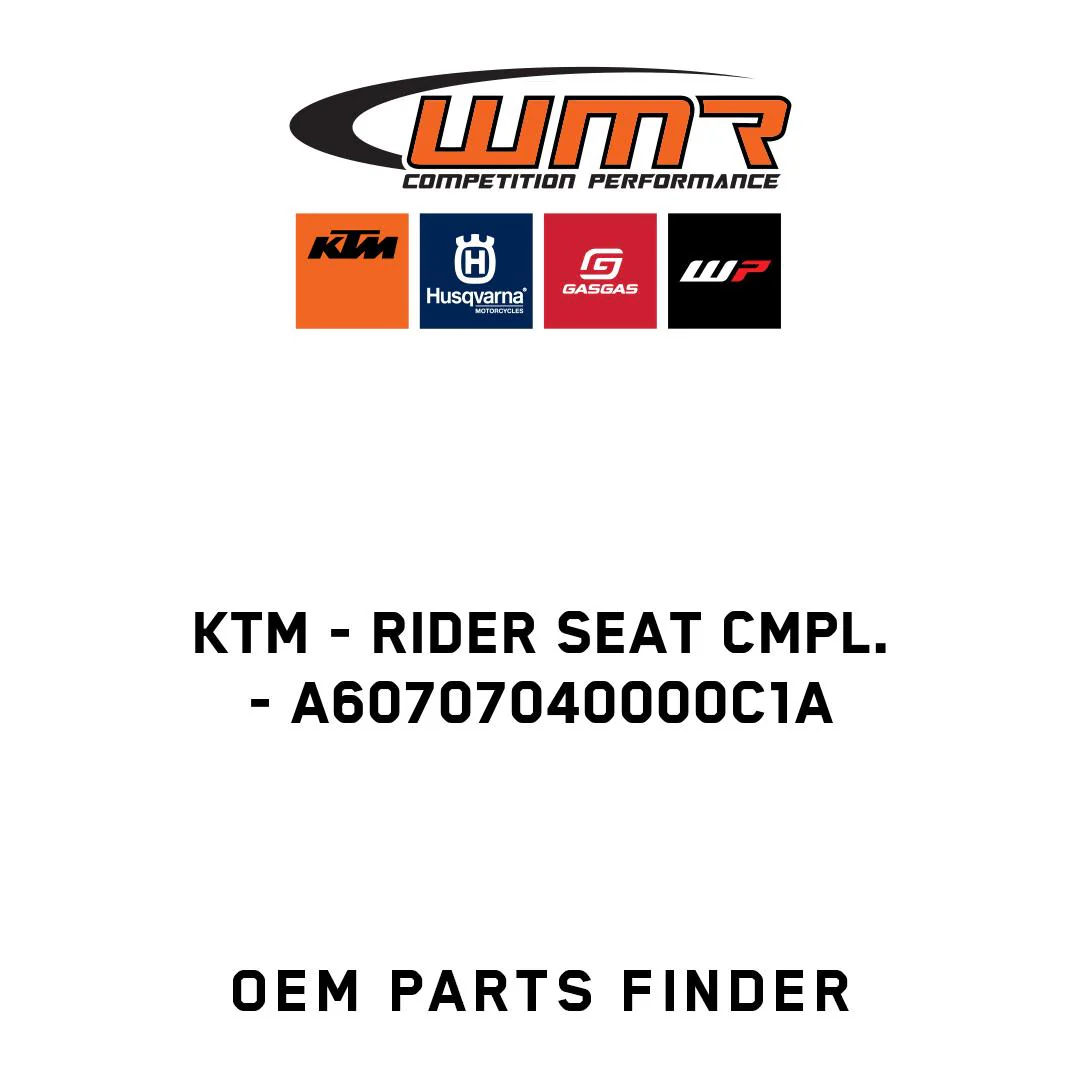 KTM - Rider seat cmpl. - A60707040000C1A