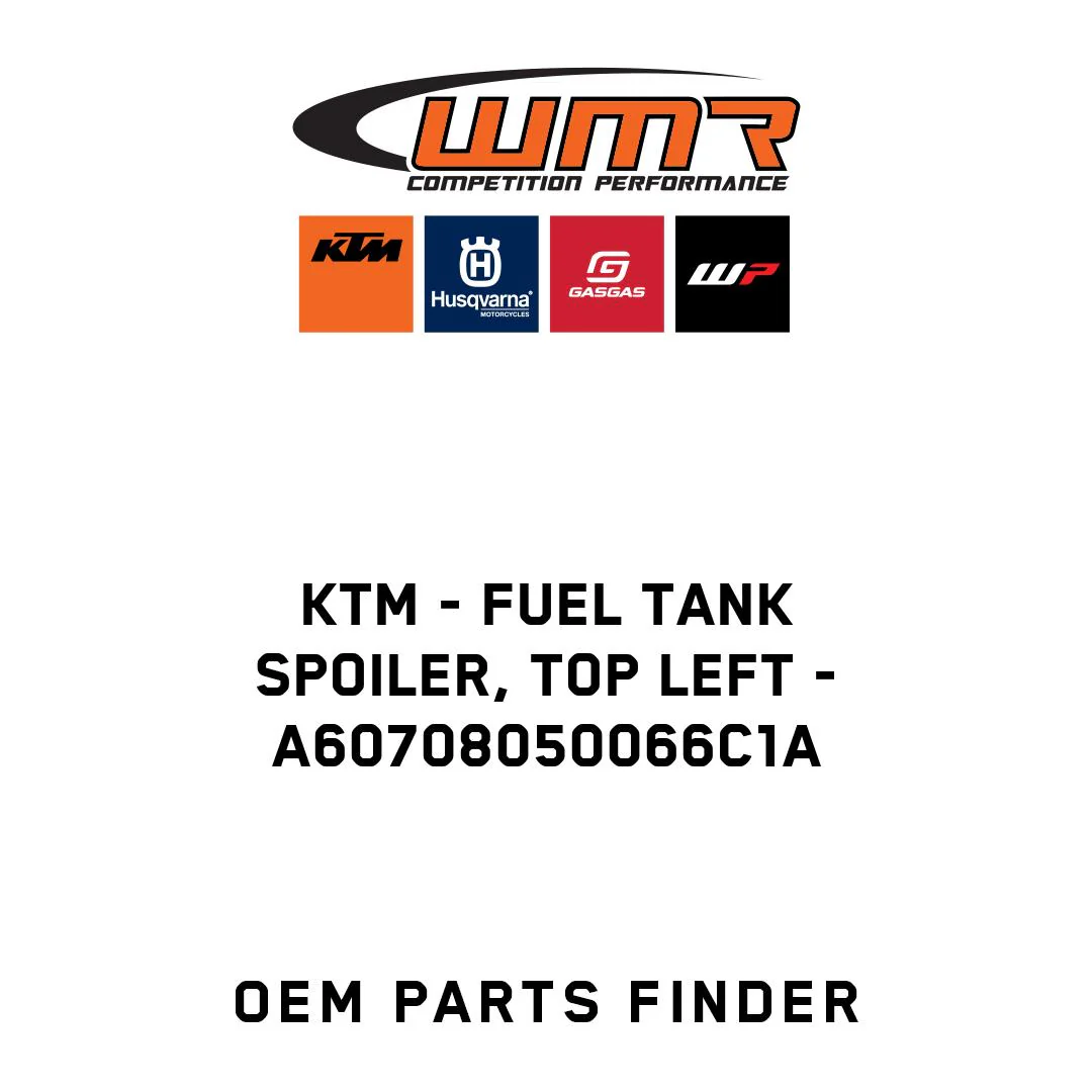 KTM - Fuel tank spoiler, top left - A60708050066C1A