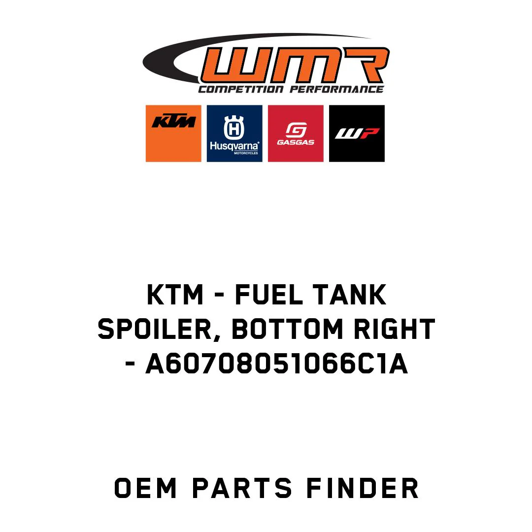 KTM - Fuel tank spoiler, bottom right - A60708051066C1A