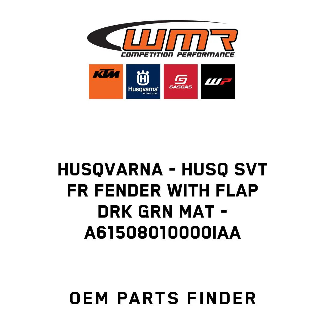 Husqvarna - HUSQ SVT FR FENDER WITH FLAP DRK GRN MAT - A61508010000IAA