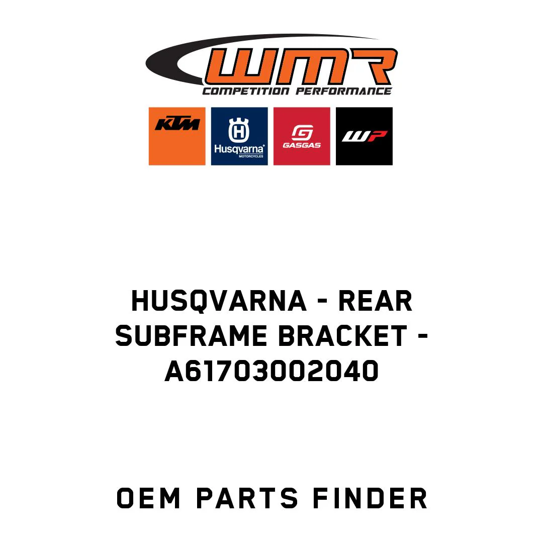 Husqvarna - rear subframe bracket - A61703002040