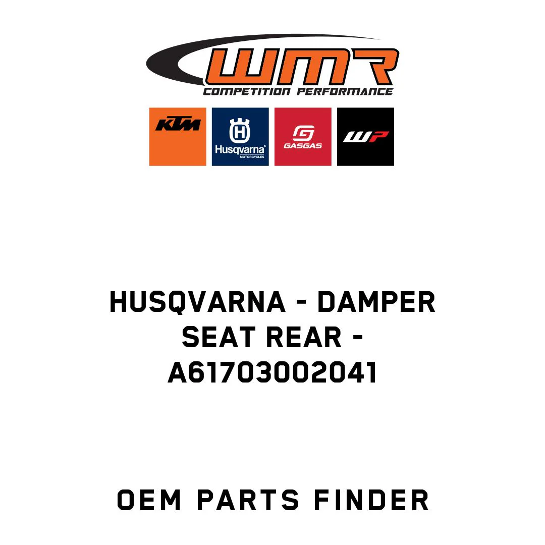 Husqvarna - DAMPER SEAT REAR - A61703002041