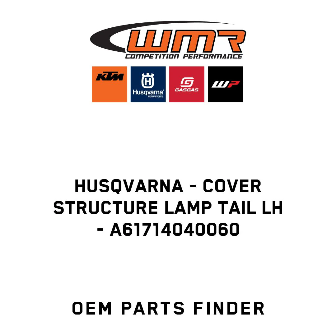 Husqvarna - COVER STRUCTURE LAMP TAIL LH - A61714040060