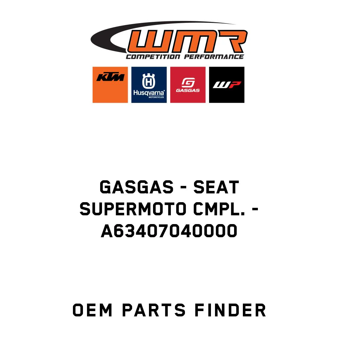 GASGAS - Seat Supermoto cmpl. - A63407040000