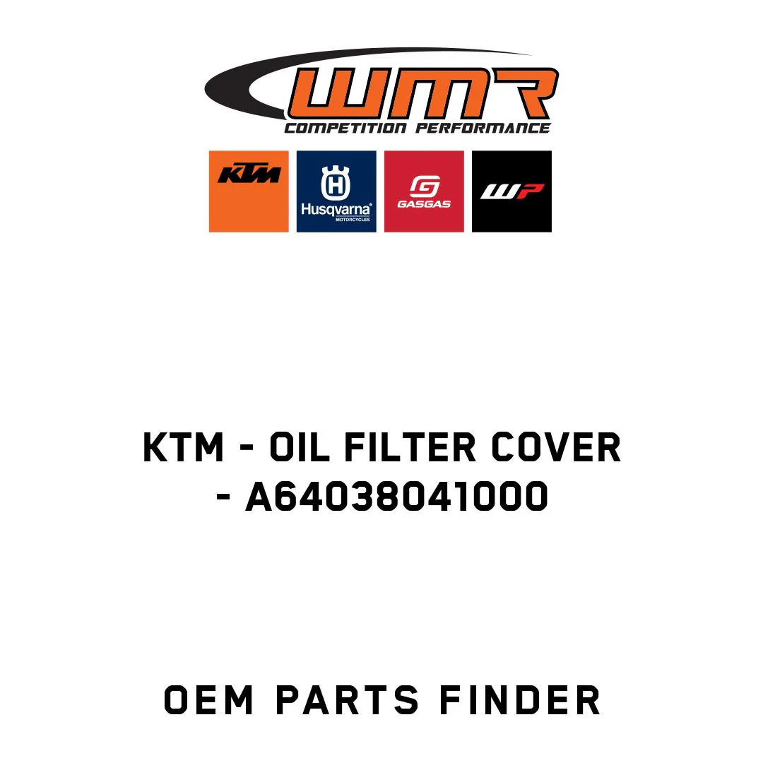 KTM - Oil filter cover - A64038041000