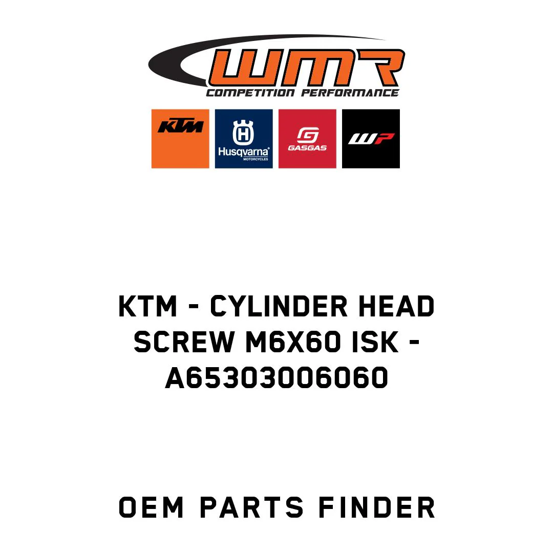 KTM - cylinder head screw M6x60 ISK - A65303006060