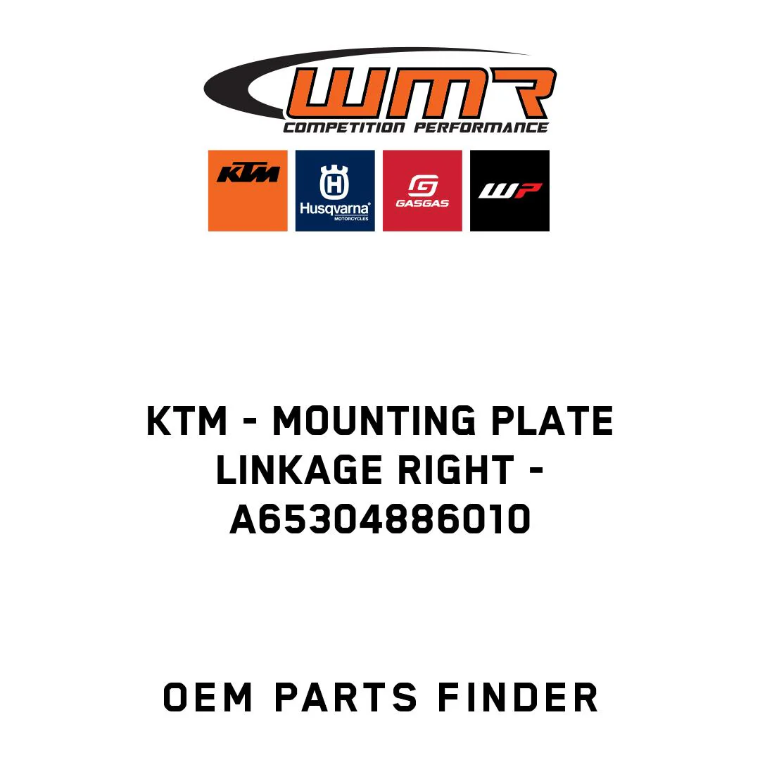 KTM - mounting plate linkage right - A65304886010