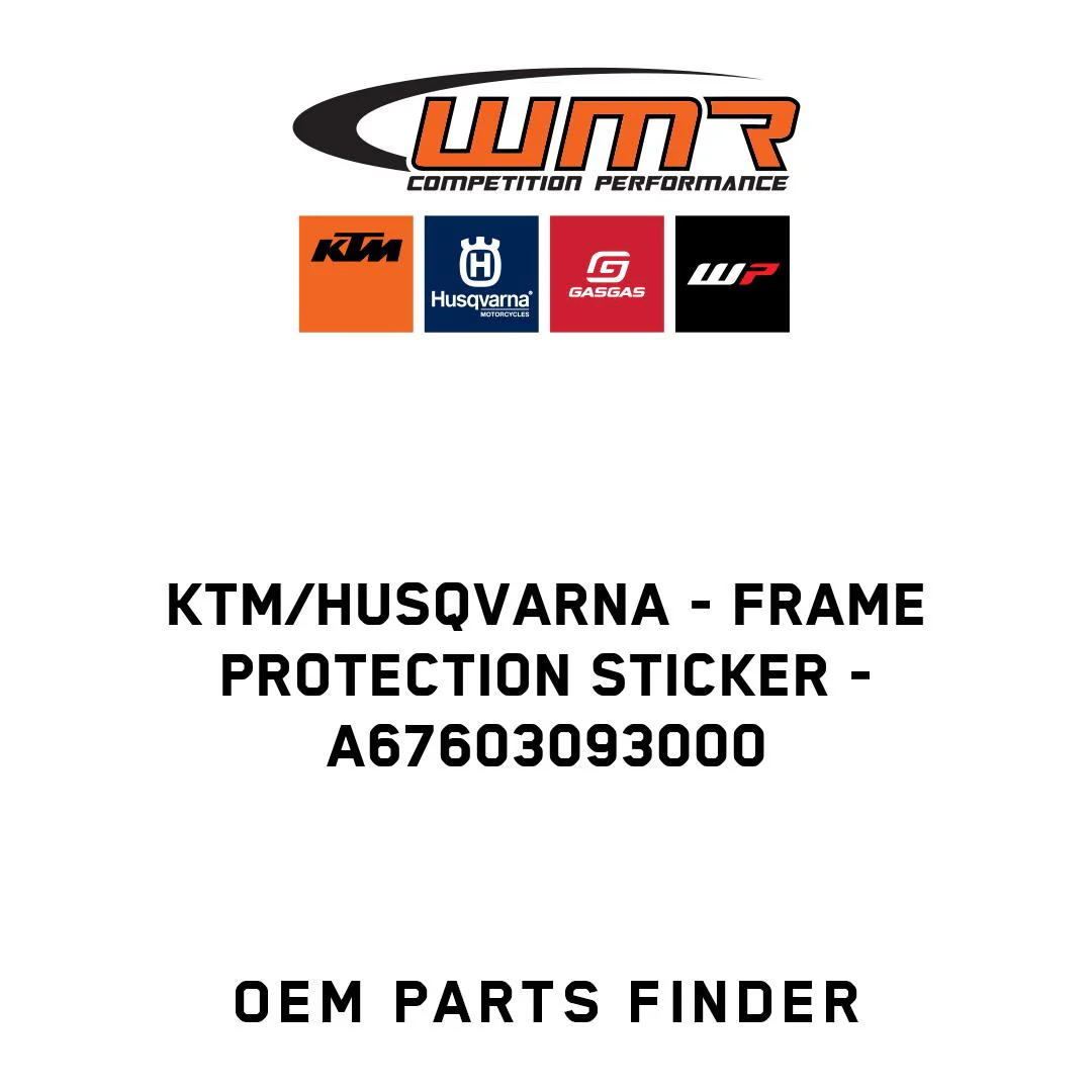 KTM/Husqvarna - Frame protection sticker - A67603093000