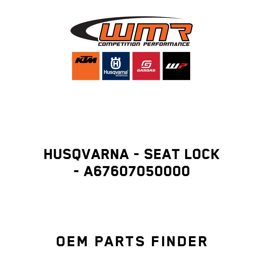 Husqvarna - Seat lock - A67607050000