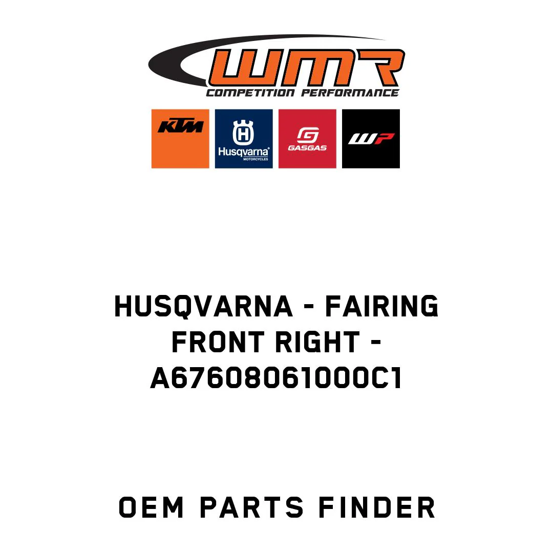 Husqvarna - Fairing front right - A67608061000C1