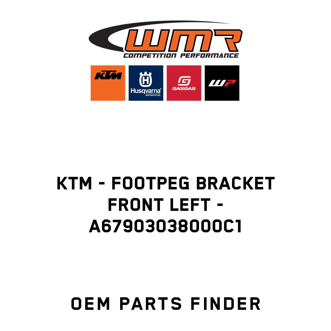 KTM - Footpeg bracket front left - A67903038000C1