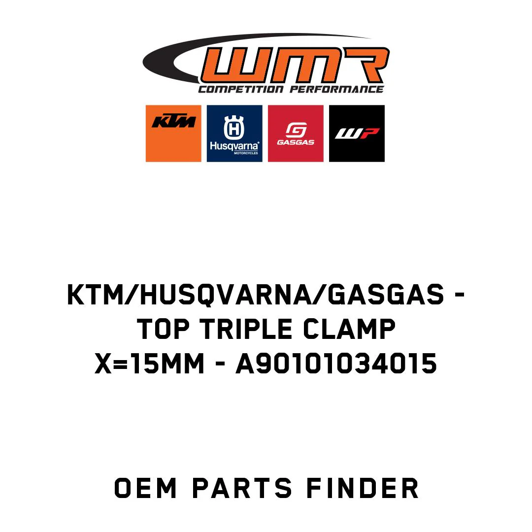 KTM/Husqvarna/GASGAS - Top triple clamp X=15mm - A90101034015
